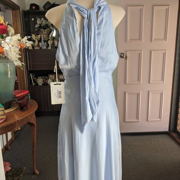 NWT SCARF NECK BACKLESS DRESS  SIZE 10 - Picture 5 of 12